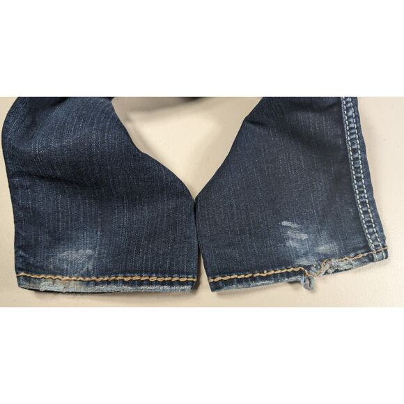 Silver Co Jeans Womens Size 28 Mckenzie Dark Blue Boot Cut Jeans Western - Picture 2 of 8